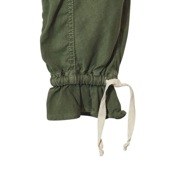 Joie Maja Green Utility Cargo Jogger Pant Ankle Cropped Linen Blend Casual 23 - Picture 6 of 16
